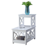 Oxford 2 Step Chairside End Table - Contemporary Style