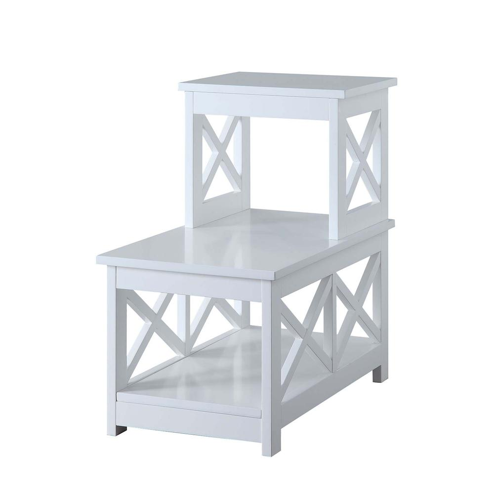 Oxford 2 Step Chairside End Table - Contemporary Style