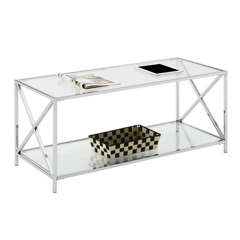 Oxford Chrome Coffee Table - WhatYouNeedSales