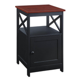 Oxford End Table with Cabinet - Contemporary Design