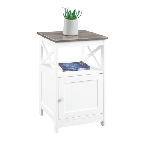 Oxford End Table with Cabinet - Contemporary Design