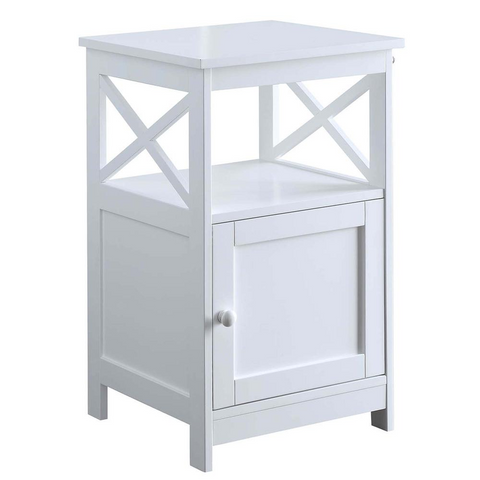 Oxford End Table with Cabinet - Contemporary Storage Accent