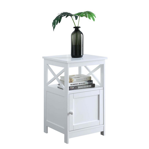 Oxford End Table with Cabinet - Contemporary Storage Accent