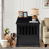 Pet Crate End Table-Black