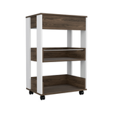 Pillar Kitchen Cart, Four Caster, Three Shelves - WhatYouNeedSales