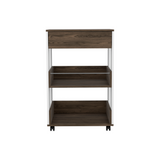 Pillar Kitchen Cart, Four Caster, Three Shelves - WhatYouNeedSales