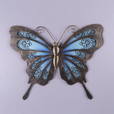 Pink & Blue Vintage Butterfly Metal Wall Art - WhatYouNeedSales