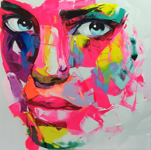 Pink Woman Faces Knife Art Painting - WhatYouNeedSales