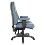 Professional Dual Function Ergonomic High Back Chair in Dillon Blue, EC4300-R105 - WhatYouNeedSales