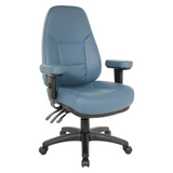 Professional Dual Function Ergonomic High Back Chair in Dillon Blue, EC4300-R105 - WhatYouNeedSales