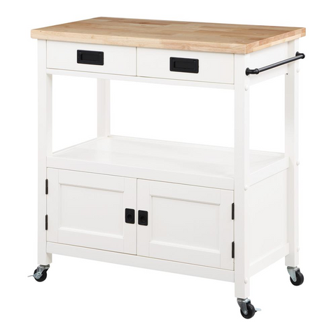 Radford Kitchen Cart White - WhatYouNeedSales