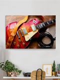 Red Sunburst Guitar Wrapped Canvas -Image by Shutterstock - WhatYouNeedSales