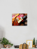 Red Sunburst Guitar Wrapped Canvas -Image by Shutterstock - WhatYouNeedSales