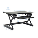 Rocelco 32’ Height Adjustable Standing Desk - Improve