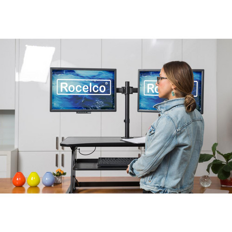 Rocelco 37.5’ Deluxe Height Adjustable Standing Desk