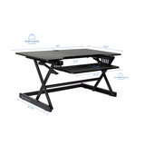 Rocelco 40’ Large Height Adjustable Standing Desk