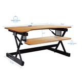 Rocelco 40’ Large Height Adjustable Standing Desk