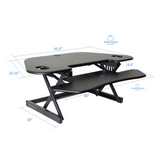 Rocelco 46’ Height Adjustable Corner Standing Desk