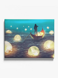 Rowing Throw The Orbs Canvas -Image by Shutterstock - WhatYouNeedSales