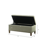 Shandra II Tufted Top Storage Bench,FPF18-0502 - WhatYouNeedSales