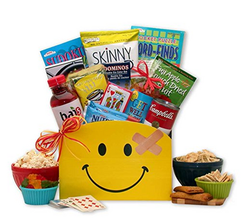 Smiles Across the Miles Get Well Gift Box - get well soon basket - get well soon gifts for women - get well soon gifts for men - WhatYouNeedSales