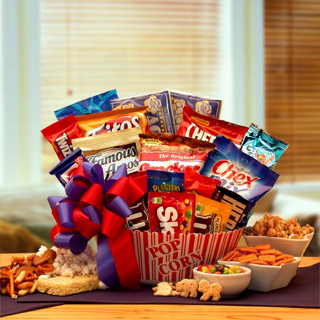 Snack time Favorites Gift Basket- snack basket - snack gift basket - WhatYouNeedSales