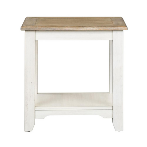 Summerville Cottage End Table - Two Tone Finish Tapered