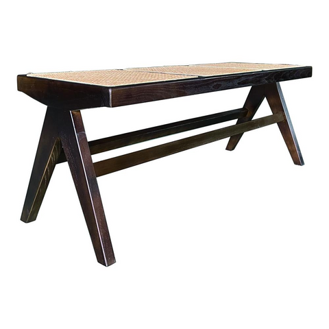 TAKASHI BENCH DARK BROWN - WhatYouNeedSales