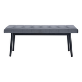 Tanner Bench Gray & Black - WhatYouNeedSales