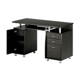 Techni Mobili Complete Workstation Computer Desk with Storage, Espresso - WhatYouNeedSales