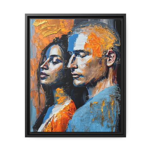 THE COUPLE 2 Canvas Wall Art - By QueenNoble - WhatYouNeedSales