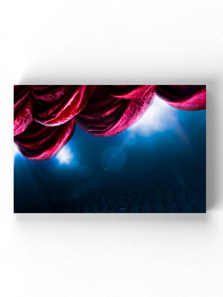 Theater Curtain Wrapped Canvas -Image by Shutterstock - WhatYouNeedSales