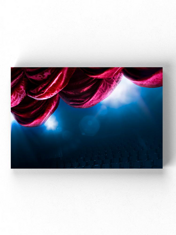 Theater Curtain Wrapped Canvas -Image by Shutterstock - WhatYouNeedSales