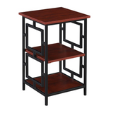 Town Square Metal Frame End Table - Contemporary Design