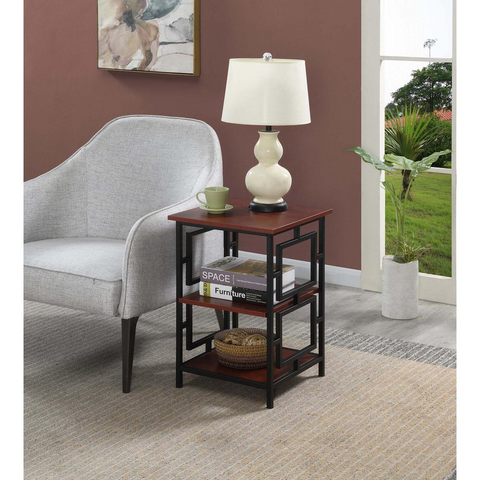 Town Square Metal Frame End Table - Contemporary Design