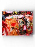 Traditional Japanese Kimonos Wrapped Canvas -Image by Shutterstock - WhatYouNeedSales