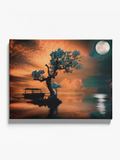 Tree Under The Moonlight Canvas -Image by Shutterstock - WhatYouNeedSales