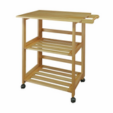 Trek Folding Kitchen Cart - Natural - WhatYouNeedSales