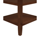 Tribeca End Table with Shelves Espresso - Sleek Design