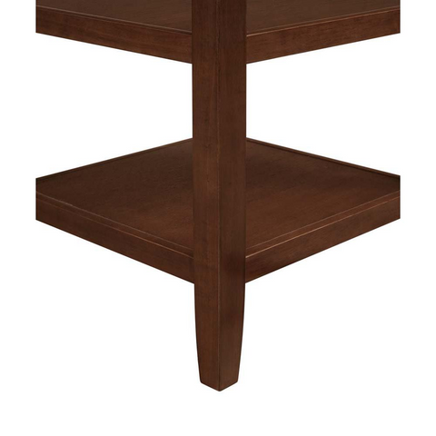 Tribeca End Table with Shelves Espresso - Sleek Design