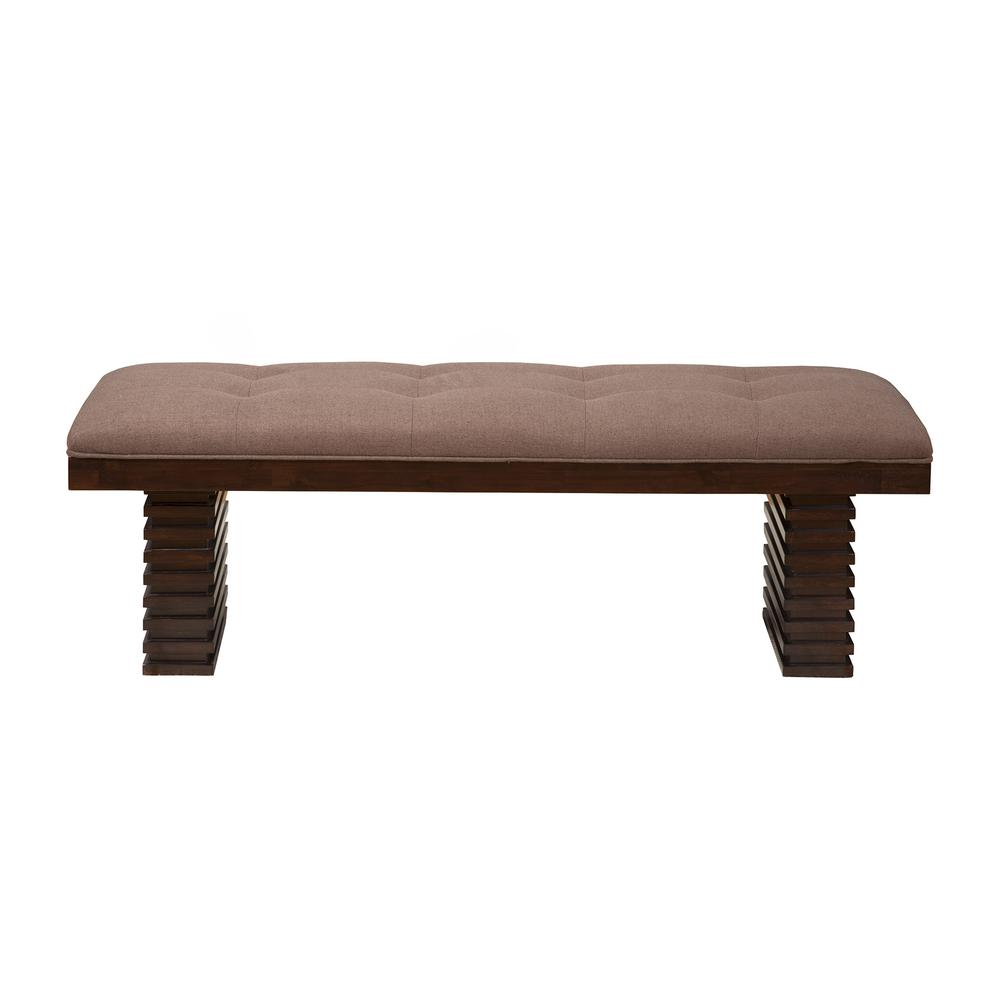 Trulinea Upholstered Dining Bench, Dark Espresso - WhatYouNeedSales