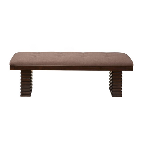 Trulinea Upholstered Dining Bench, Dark Espresso - WhatYouNeedSales