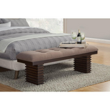 Trulinea Upholstered Dining Bench, Dark Espresso - WhatYouNeedSales