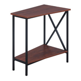 Tucson Wedge End Table - Contemporary Styling with Bottom