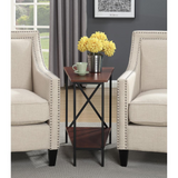 Tucson Wedge End Table - Contemporary Styling with Bottom