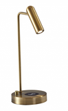 Ultra Sleek Brass Metal Led Desk Lamp - WhatYouNeedSales