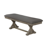 Upholstered Bench, Gray - WhatYouNeedSales