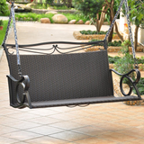 Valencia Resin Wicker/Steel Loveseat Swing - Enhance