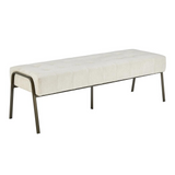 Venturi Fabric Tufted Bench - WhatYouNeedSales