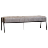 Venturi PU Leather Tufted Bench - WhatYouNeedSales